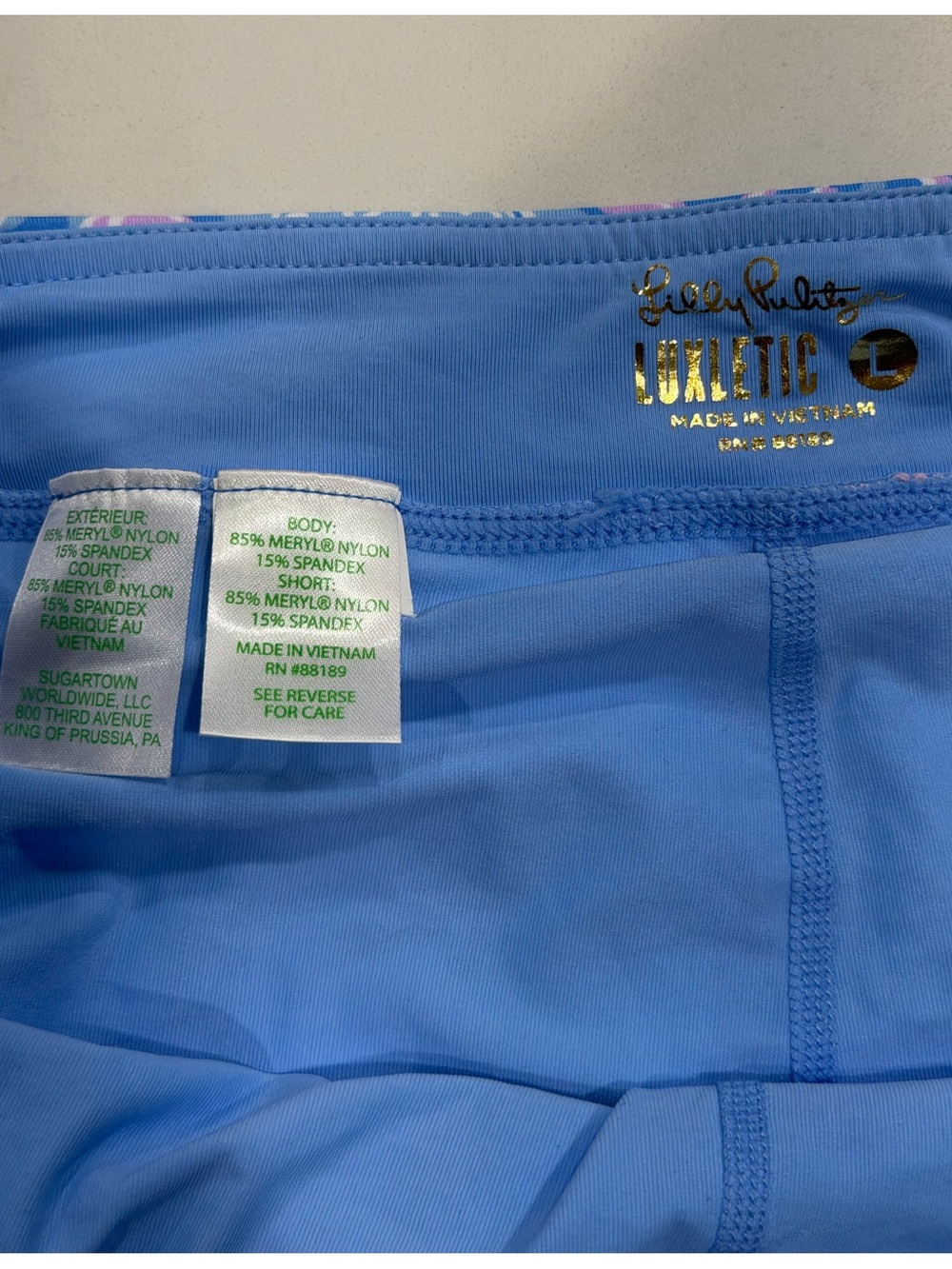 Lilly Pulitzer Taye Sea What I Pleated Women's 13" Golf Skort - L - Picture 7 of 7